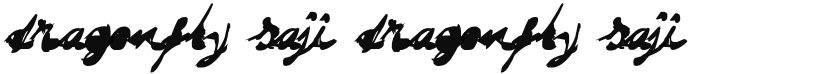 DRAGONFLY saji font download