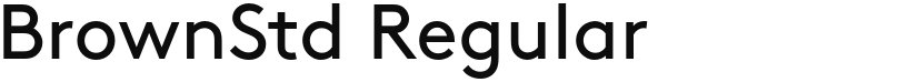 BrownStd font download