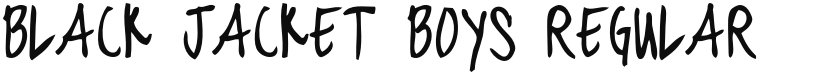 black jacket boys font download