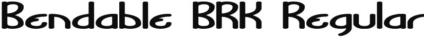 Bendable BRK font download