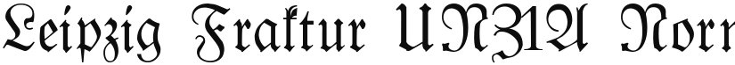 Leipzig Fraktur UNZ1A font download