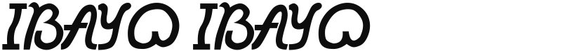 IBAYO font download