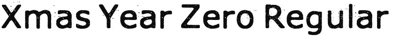 Xmas Year Zero font download