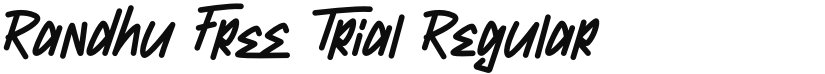 Randhu Free Trial font download