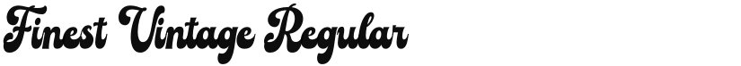Finest Vintage font download