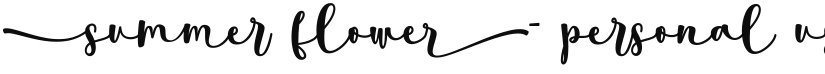 summer flower- personal use font download