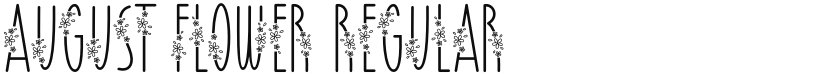 August Flower font download