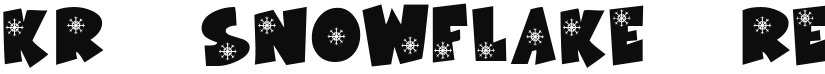 KR Snowflake font download