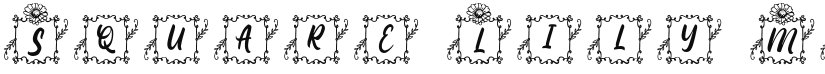 Square Lily Monogram font download