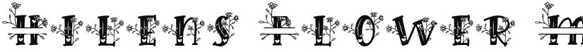 Hilens Flower Monogram font download