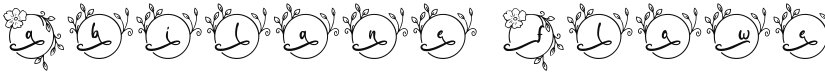Abilane Flower Monogram font download