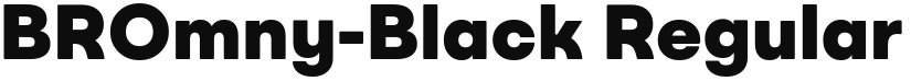BROmny-Black font download