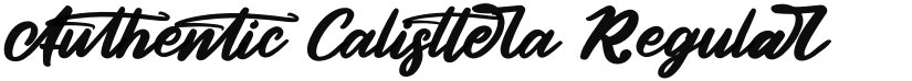 Authentic Calisttera font download