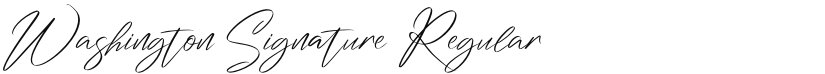 Washington Signature font download
