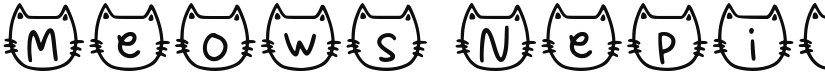 Meows Nepil font download