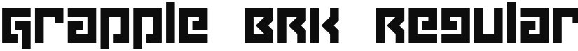 Grapple BRK font download