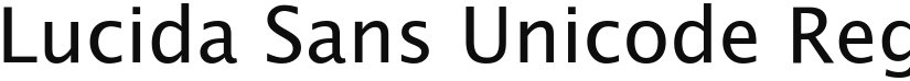 Lucida Sans Unicode font download