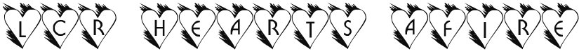 LCR Hearts Afire font download