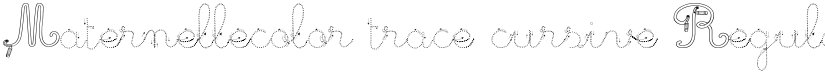 Maternellecolor trace cursive font download