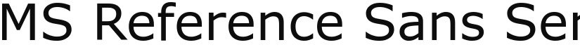MS Reference Sans Serif font download