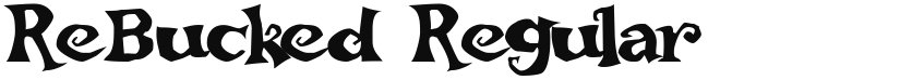 ReBucked font download