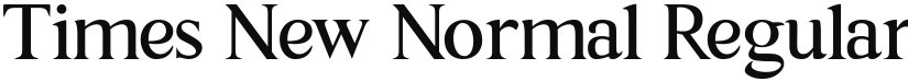 Times New Normal font download