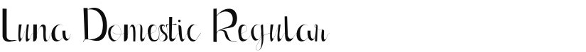 Luna Domestic font download