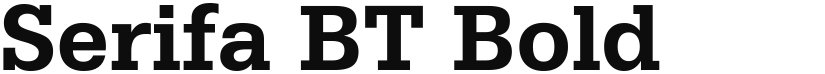 Serifa BT font download
