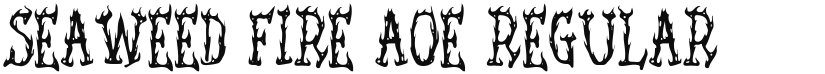 Seaweed Fire AOE font download