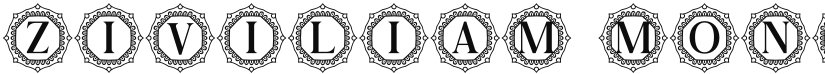 Ziviliam Monogram font download