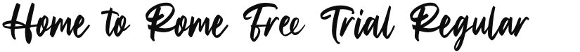 Home to Rome Free Trial font download