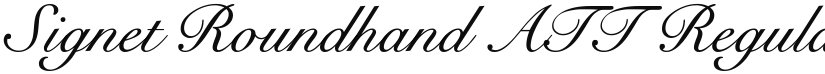 Signet Roundhand ATT font download