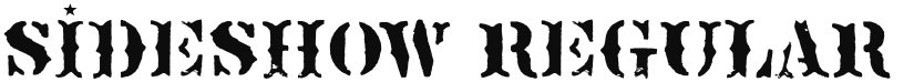 Sideshow font download