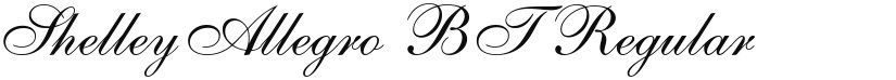 ShelleyAllegro BT font download