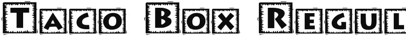 Taco Box font download
