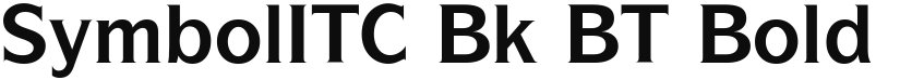 SymbolITC Bk BT font download