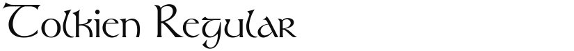 Tolkien font download