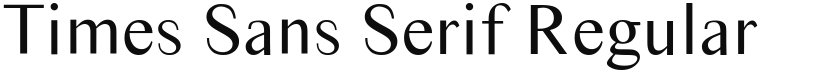 Times Sans Serif font download