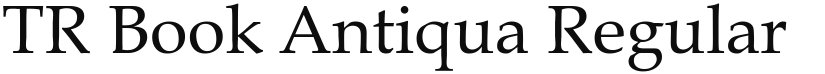 TR  Antiqua font download