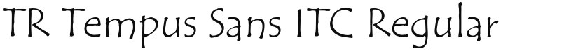TR Tempus Sans ITC font download