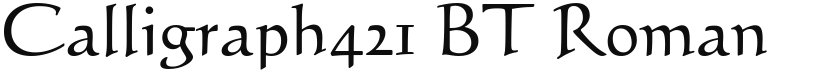 Calligraph421 BT font download