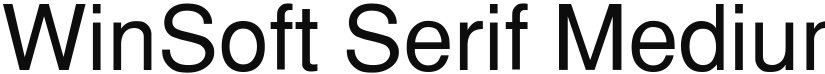 WinSoft Serif font download