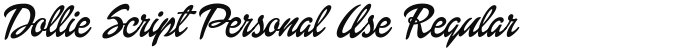 Dollie Script Personal Use Regular