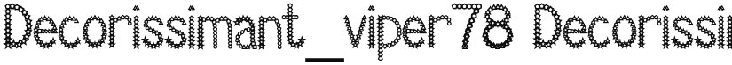 Decorissimant_viper78 font download