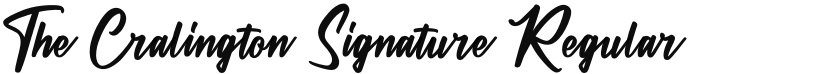 The Cralington Signature font download