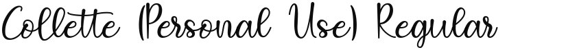 Collette (Personal Use) font download