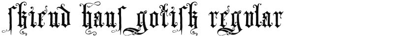 Skjend Hans Gotisk font download