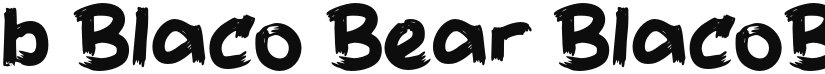 b Blaco Bear font download