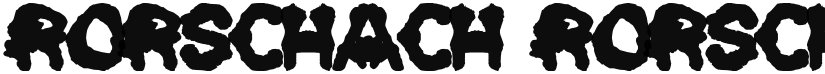 Rorschach font download