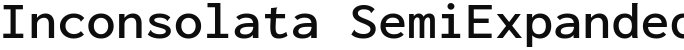 Inconsolata SemiExpanded SemiBold